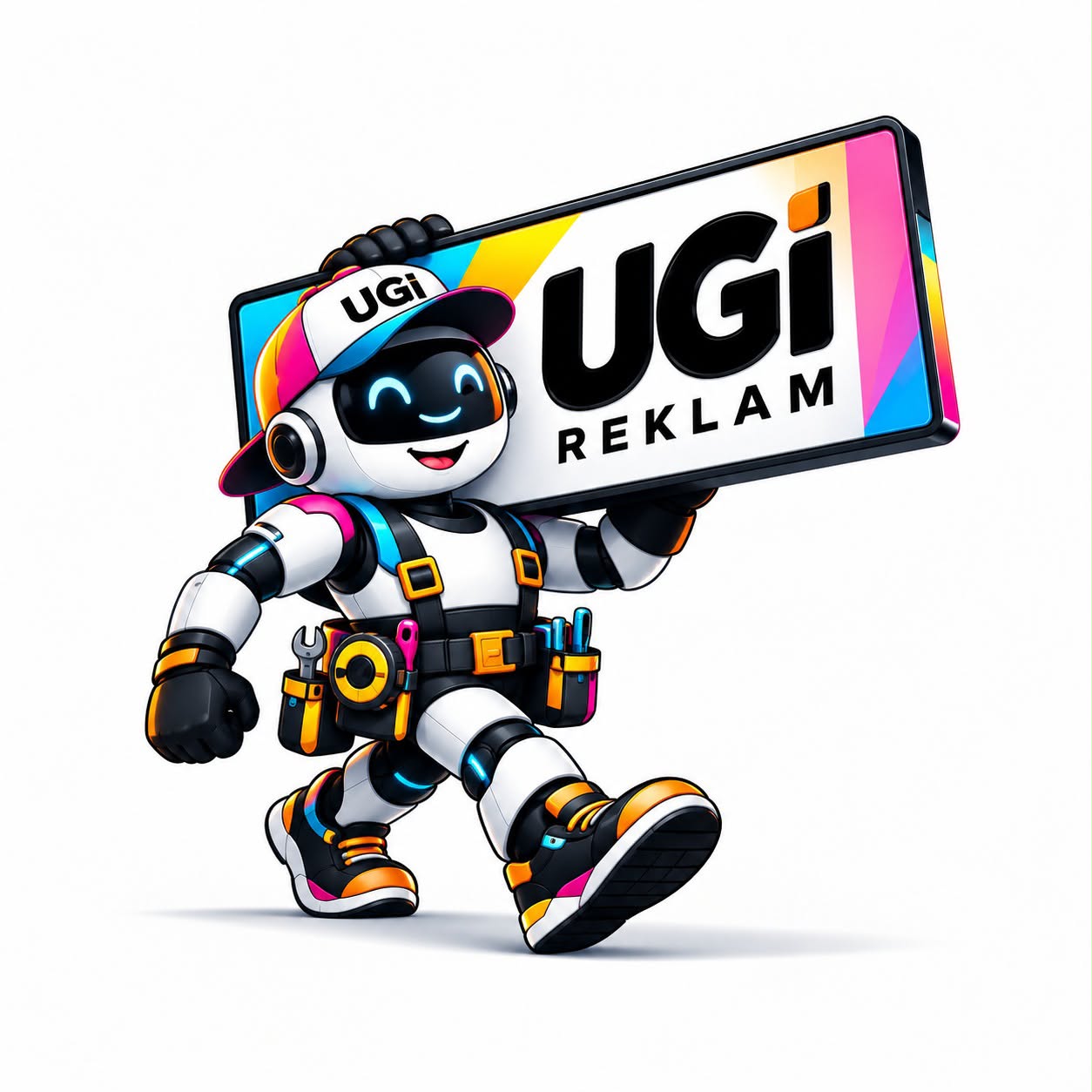 UGİ Reklam — robotlu logo