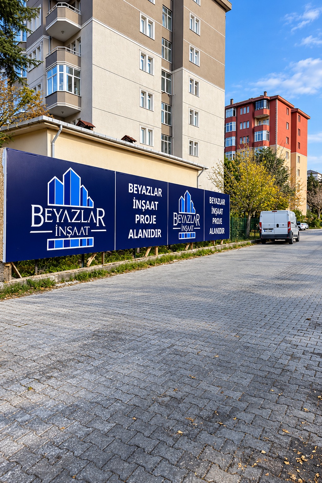 Beyazlar İnşaat / Çevre reklamı — UGİ Reklam proje fotoğrafı